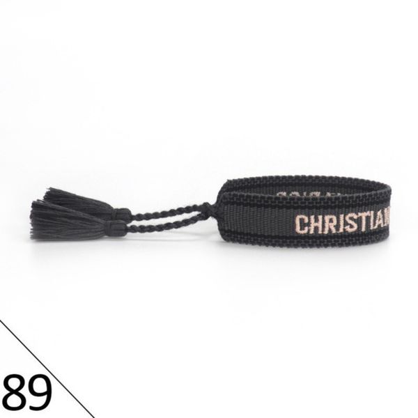 

designer woven friendship bracelet luxury brand for women leopard printed rope bracelets embroidery braided with tassel bangle men jewelry c, Golden;silver