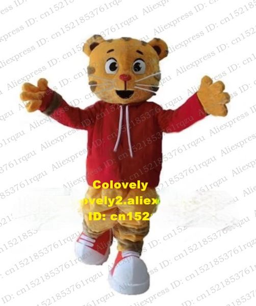 

mascot doll costume tiger mascot costume cartoon character halloween and christmas advertising costumes for large-scale events, Red;yellow
