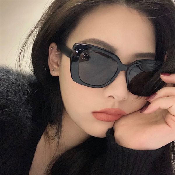 

designer sunglasses xiaoxiangjia square letter sunglass with sunglass legs and stars the same type of plate polarized ch5422, White;black