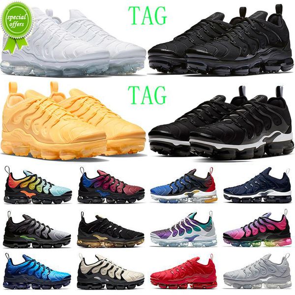 

2022 tn plus running shoes for men women triple black white yolk bubblegum atlanta fresh university red hyper royal mens sports sneakers tra