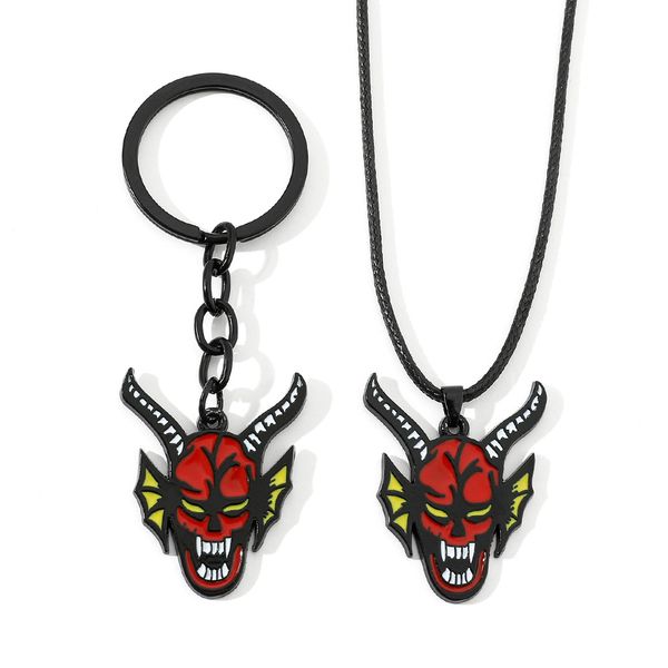 

stranger things funny toy hellfire club peripheral necklace keychain gift