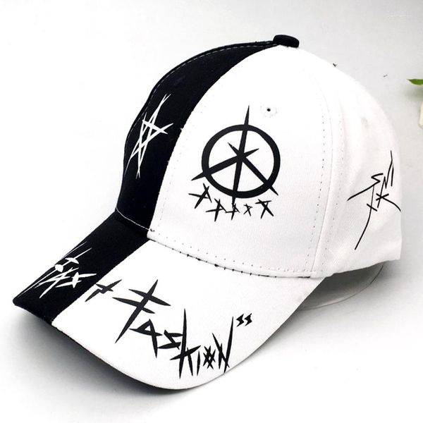 Ball Caps Graffiti Baseball Stitching Snapback Hip Hop Cap Adolescenti Moda Tesa curva regolabile Cappello casual Ragazzi Ragazze Cappelli primaveriliBall