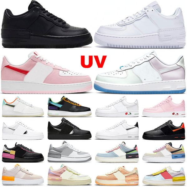 Laufschuhe Männer Frauen uv Valentine dreischwarz weiß weiß blasse Elfenbeinlaser Orange Photon Staub Segel Toon Squad Schwesternschaft Pink Herren Trainer Sport Sneaker