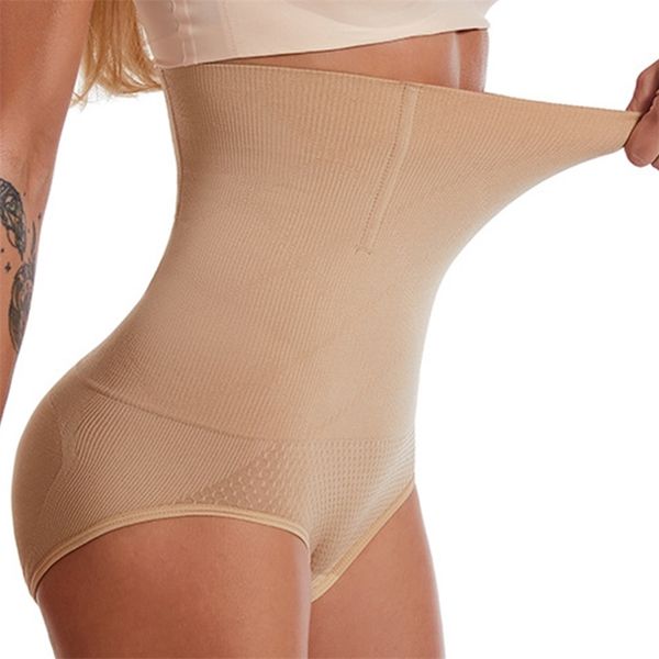 

seamless women high waist shaping panties breathable body shaper slimming tummy underwear ladies corset waist panty shapers 220623