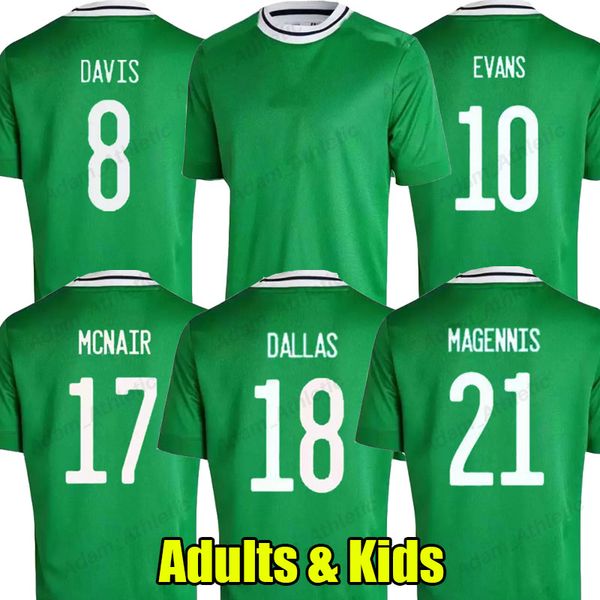 

2022 northern ireland soccer jerseys men women kids kit magennis mcginn football shirts evans lewis mcnair jersey, Black;yellow
