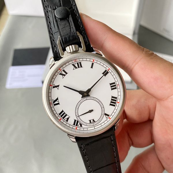 Klassische Herrenuhren, mechanisches Uhrwerk, Armbanduhr, 49,6 mm, modische Business-Taschenuhr, Montre De Luxe, Geschenk für Männer