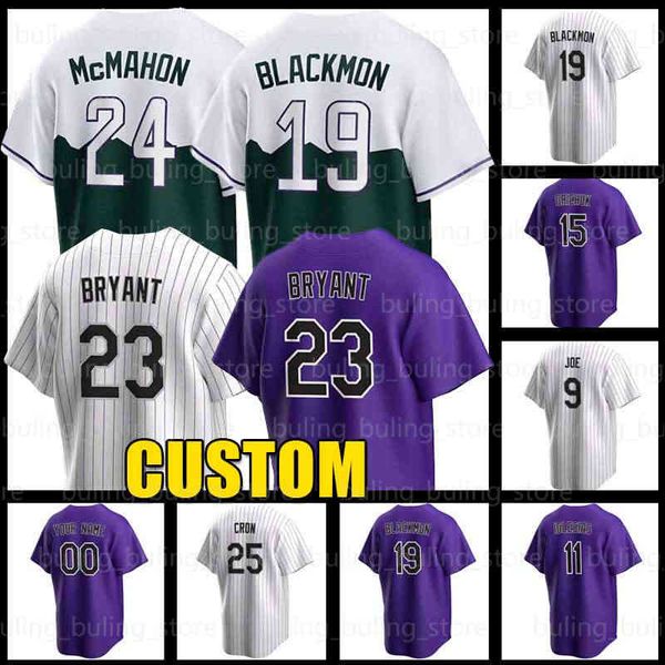 

23 kris bryant baseball jersey colorado connor joe charlie blackmon rockies c.j. cron city connect randal grichuk jose iglesias daniel bard, Blue;black