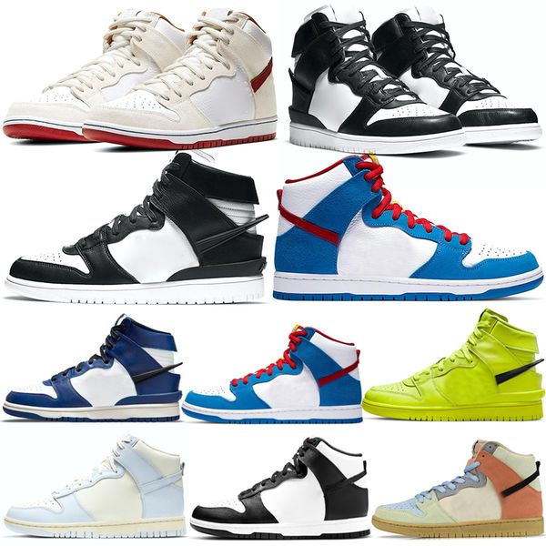 

designer casual shoes trainer sneakers atlas black white doraemon high mens women platform sneakers 2023