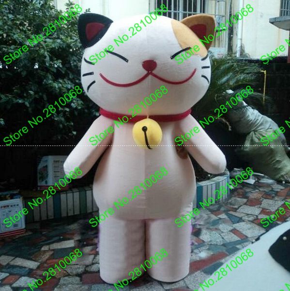 

mascot doll costume make eva material helmet god fortune jingle cats mascot costumes cartoon apparel birthday party masquerade 894, Red;yellow