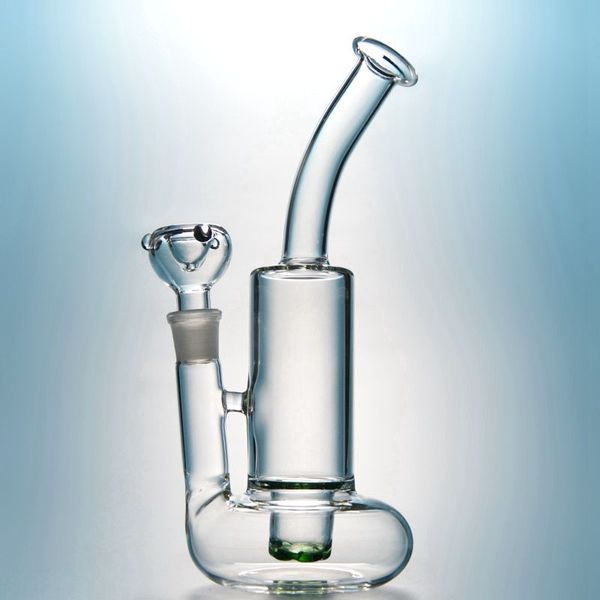 Berrak Cam Bongs Tornado Perc Bookahs Lifebuoy Base Siklon Percolator Bong 10 inç Su Boruları 4mm Kalın Yağ Dab Tigsler 18mm Dişi Eklem