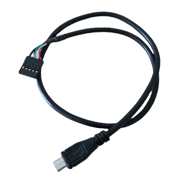

micro usb to motherboard 5pin 2.54 dupont adapter baffle data exrension power cable 50cm
