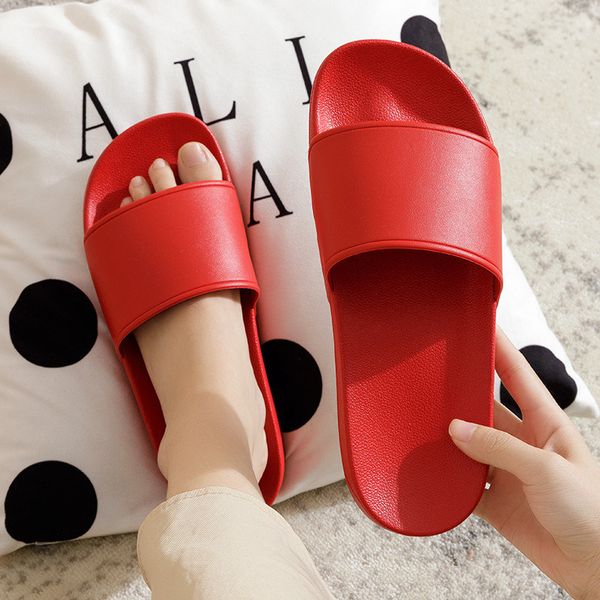 

fashion solid color ladies slippers simple summer women kghkgh, Black