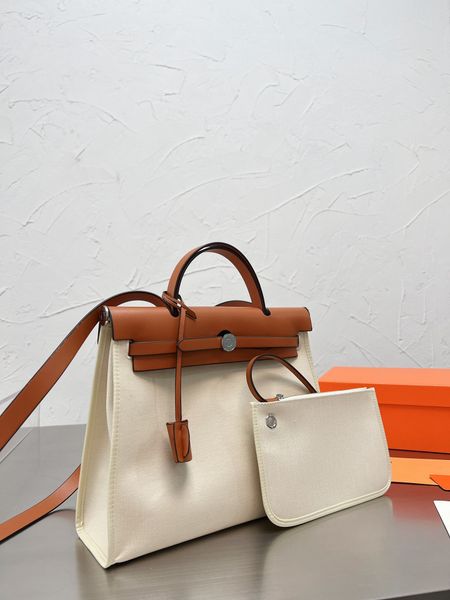 

herbag bag women's big s large capacity commuters class ome birkin canvas college style solid color handbag
