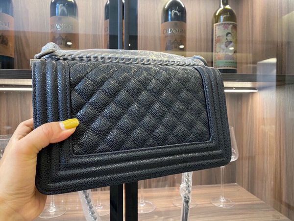 

chan 2022 dinner bag fashion show leather christmas valentine's day gift shoulder bag clutch purse plaid wallet two-letter stereo buckl