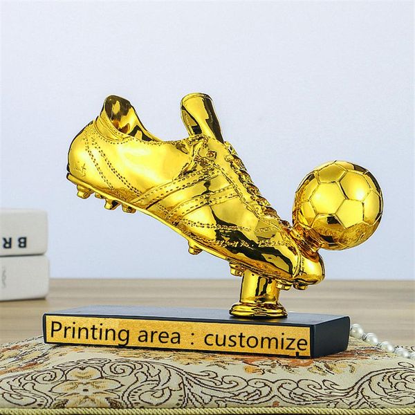 

the shooter award golden trophy cup football soccer souvenirs award player gift print284q
