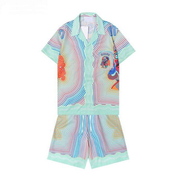 

2022 new fashion lapel polo shirt letter print short sleeve men fashion easy match t shirt fleece fabric shorts q7x82, Black;brown