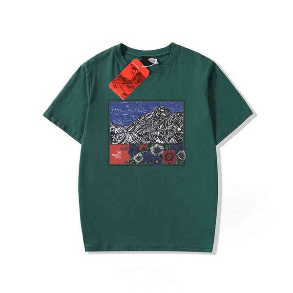 

the designer north t nf facece high street t shirt fashion brands europe and america snow mountain cotton mens womans lovers summer loose ca, White;black