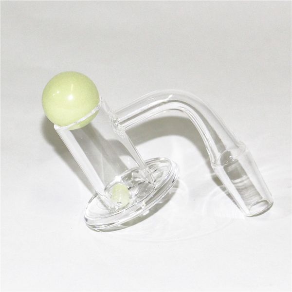 14mm Maschio Terp Slurper Quartz Banger Smoking Glass Marble Set Completamente saldato Domeless Nail Per Bong Water Oil Dab Rig