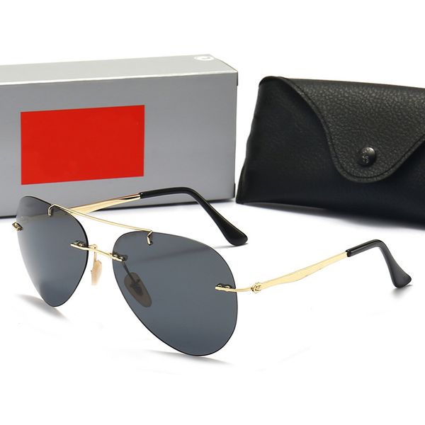 

2022 g designer male and female sunglasses black panther head portrait composite metal frameless optical frame classic rectangular square go, White;black
