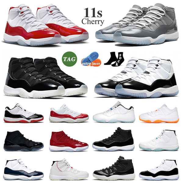 

11 11s low men women basketball shoes cool greys cherry unc bright citrus gamma legend blue bred concord space jam mens jubilee metallic sil