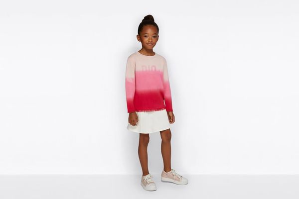 

girls pullovers baby sweaters kids designer clothe pink gradient tassels long sleeve, Blue