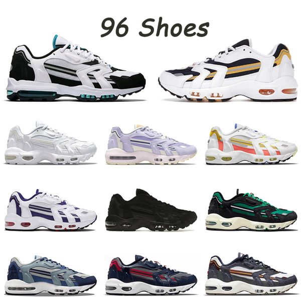 

96 shoe fashion 2022 women mens 96s running shoes mystic teal goldenrod triple white black low sneakers purple dawn trainers run 9g61