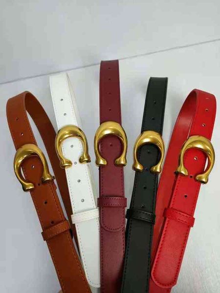 

belts c letter smooth buckle belt fashion student pants ymwb, Black;brown