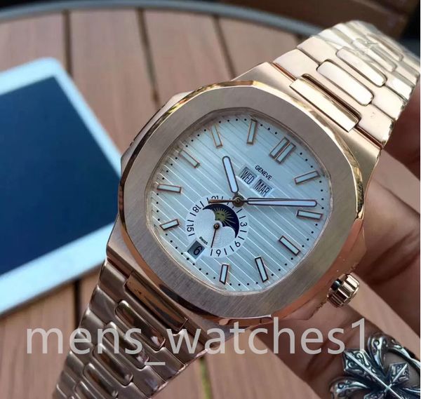 

new watch automatic movement stainless steel luminous men's watch, Slivery;brown