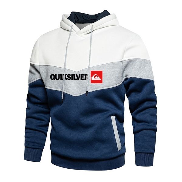 

bikinis secret trending men hoodies splicing pullover autumn winter fleece warm sweatshirts casual printed sport 220805, Black