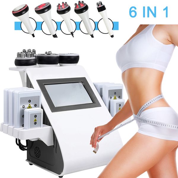 

new model 40k ultrasonic cavitation rf laser vacuum pn slimming machine radio frequency lipolaser salon home use body shaping face lifting s