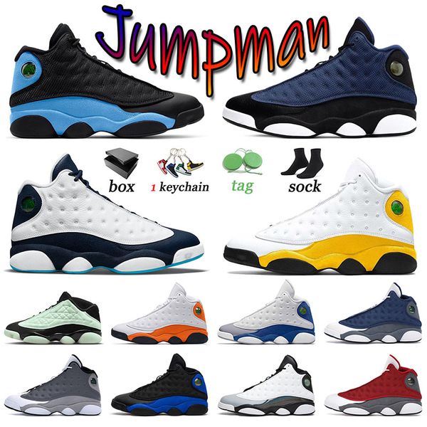 

13 13s fashion basketball shoes french blue barons alternate jumpman sneakers size 36-47 flint sports del sol obsidian men women trainers hy