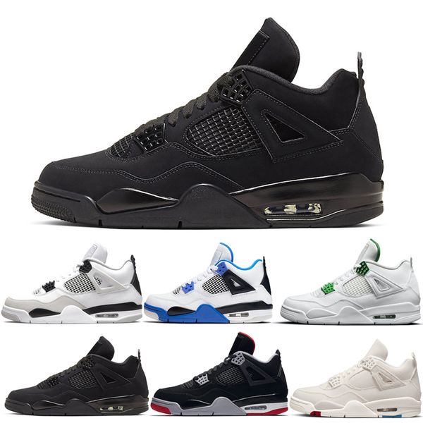 

jumpman 4s men basketball shoes red thunder court purple university blue pine green pure money white oreo outdoor trainers sneakers cool