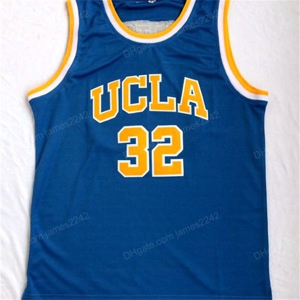 Nikivip Männer UCLA Bruins College-Trikots Bill 32 WALTON KAREEM Basketball-Trikot, 100 % genäht, blau, Sport, hohe Qualität