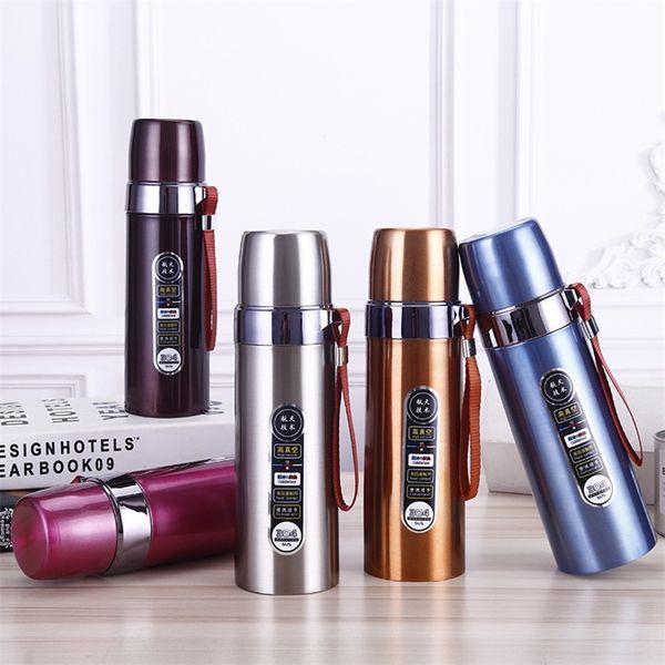 304 Iron Armor Bullet Thermos Mug Vuoto esterno Acciaio inossidabile Tazza di isolamento portatile Regalo Tazza pubblicitaria Personalizzazione 220621