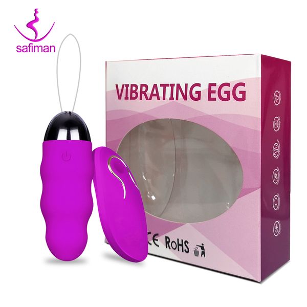 Vagina de silicone chinesa Ben Wa Wa Geisha Ball Kegel Muscle Exerciser Wireless Control Remote Vibrador Sexy Egg Toys For Women Adult