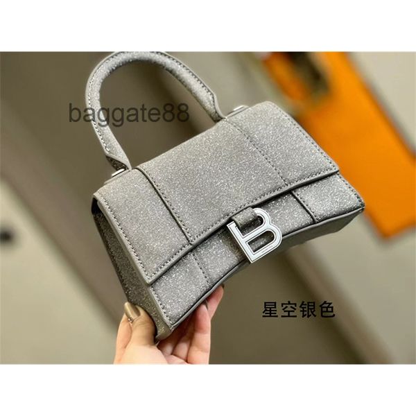 

handbags crossbody 2022 b designer leather bags bbalencaig'ss hourglass home bag female crocodile pattern versatile one shoul vp2q