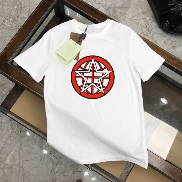 22 Summer masculino masculino Tirina Terme Casual Homens e Camiseta Feminina Camisas de Manga Curta Impressa Camisetas vendendo roupas de hip-hop de homens sofisticados. Ásia M-4xl