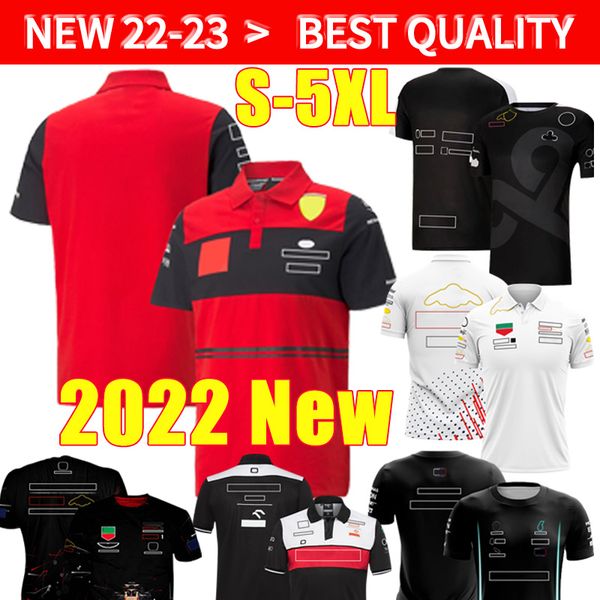 

5xl 2022 formula 1 motorsport jerseys f1 t-shirt racing team t-shirts car fans casual breathable polo summer car logo model clothing tide br, Black;gray