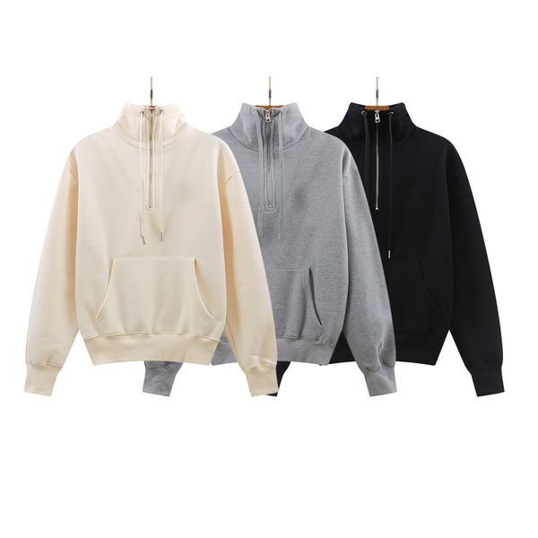 

2021 designer warm hooded hoodies sweater men's women's fashion streetwear pullover sweatshirt loose hoodie couple clothing reflec, Black