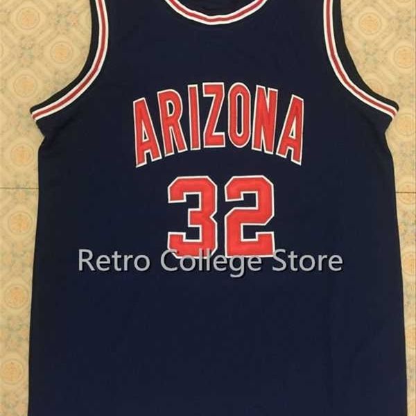 XFLSP Homens 31 Jason Terry 32 Sean Elliott Arizona Wildcats Basquetebol Jerseys Rixback Branco Marinho Costurado Bordado Camisa Esporte