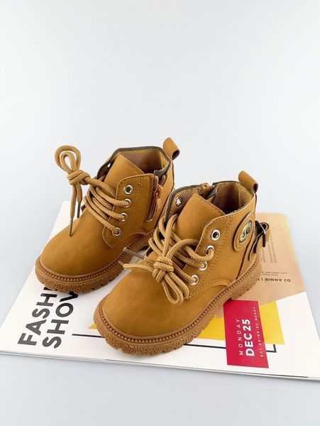 

boys letter graphic lace-up front boots she01, Black;grey