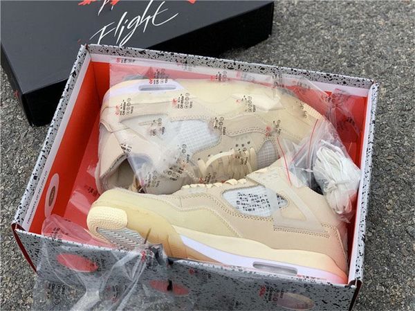 

2022 est off authentic 4 sp wmns sail bred 4s man basketball shoes muslin white black zapatos sneakers with original box