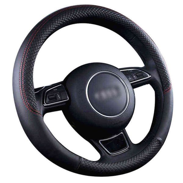 Coprivolante per auto sportiva in pelle Treccia volante antiscivolo per Audi A1 8X A2 A3 A4 A5 a6 Dettagli interni Avant J220808