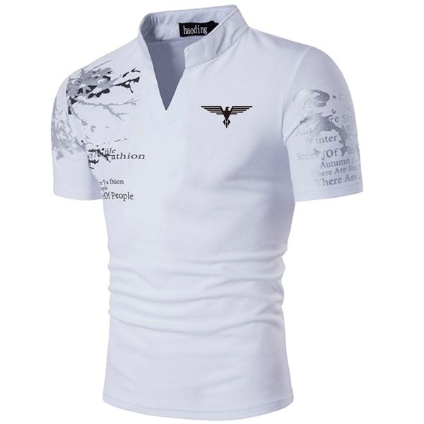 

dingshite new summer casual polo shirt men short sleeve business shirt fashion design tees dress polo shirt for men clothin, White;black