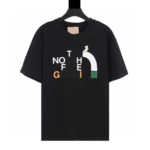 

mens womens designer plus tees short sleeve shirt collaboration shirts face lady north size tee sweatshirt, White;black