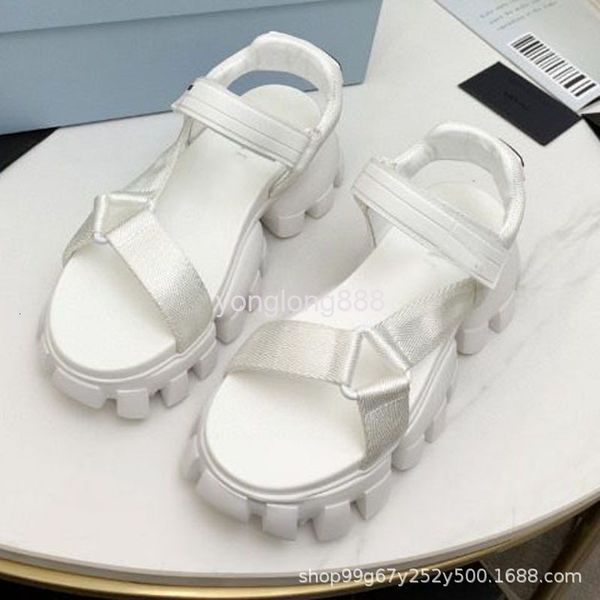 

sandals 22 pra sandals super fiber white low average size frosted korean fish mouth casual, Black
