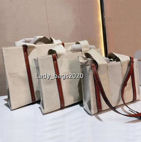 

canvas shopping bags beach vacation totes shoulder bag underarm fashion women handbags designer bags crossbody tote handle 3 size