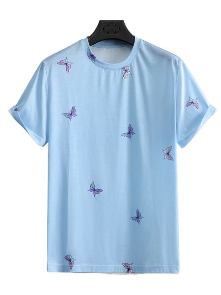 

men butterfly print tee n2qq#, White;black