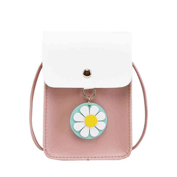 

women's mobile phone zero wallet korean flower shoulder bag fashion simple diagonal bag small bag 000 003, Red;black