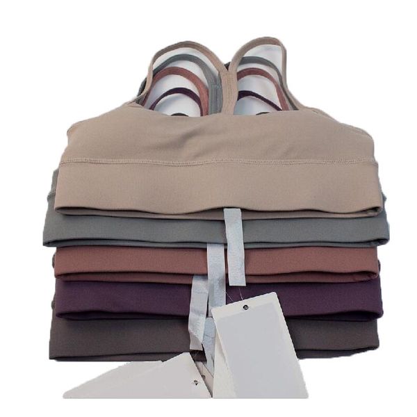 

women yoga sports bra gym clothes womens underwears tanks camis shockproof running high-strength fitness workout u back padded vest multino, White